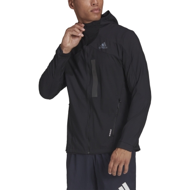 adidas Running Training Jacket Marathon Translucent Jacket (regular, lightweight, breathable) black men's